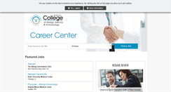 Desktop Screenshot of jobs.acaai.org