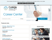 Tablet Screenshot of jobs.acaai.org