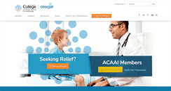 Desktop Screenshot of acaai.org